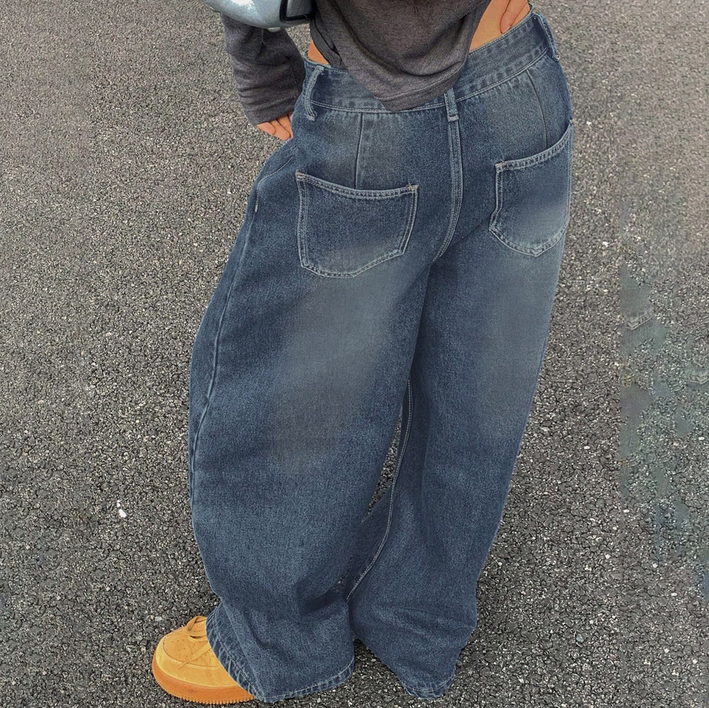 US washed jeans deluxe