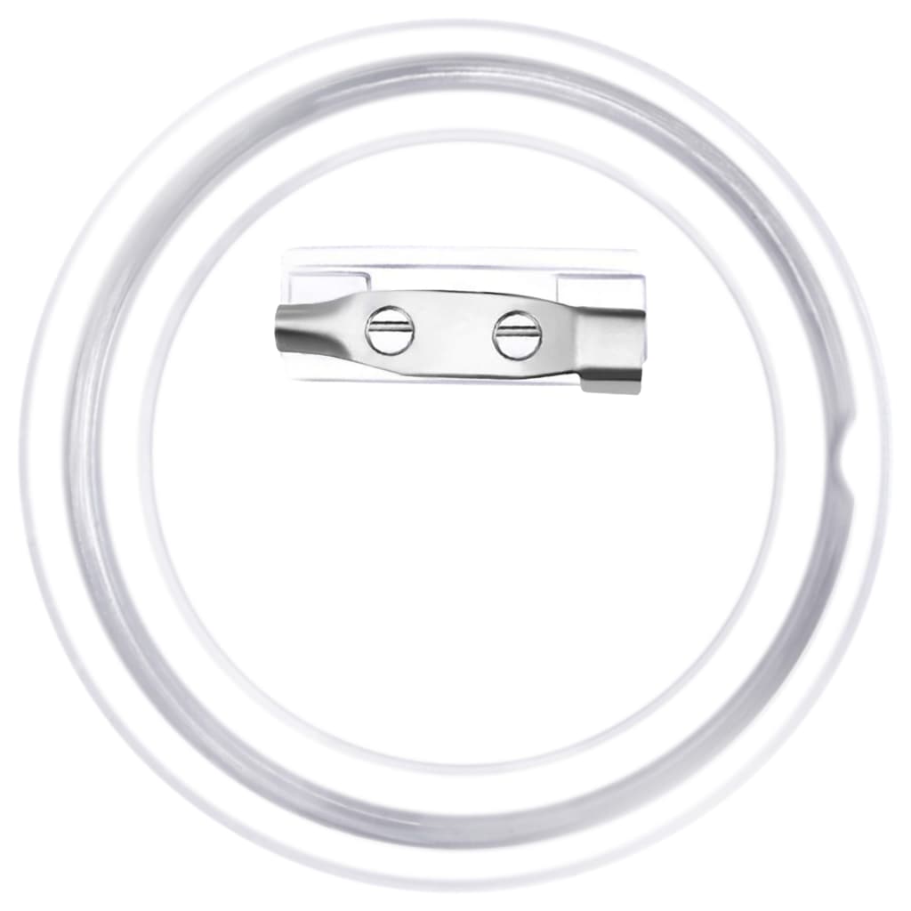 Button Set with Pin, 100 pcs., Acrylic, 58