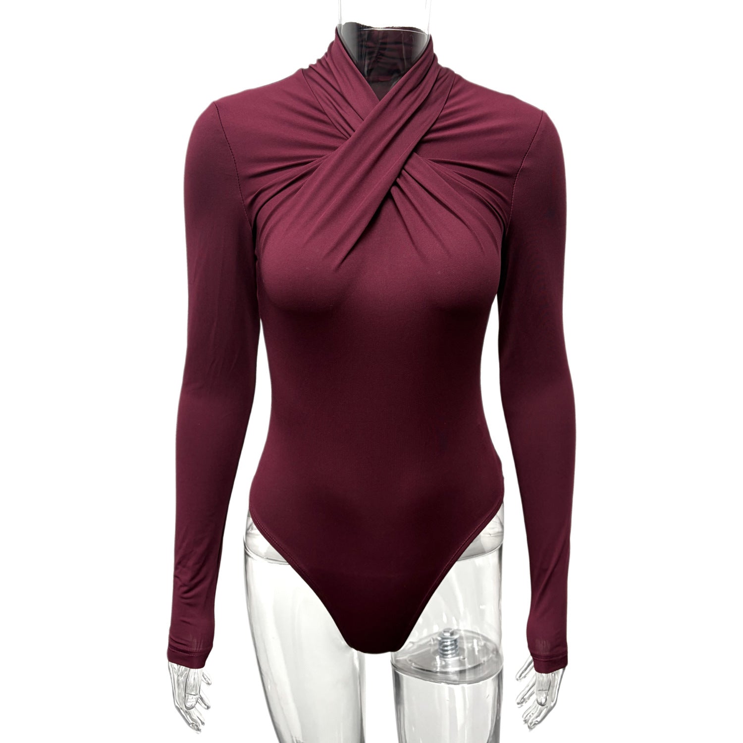 New Solid-color Long-sleeve Versatile Jumpsuit