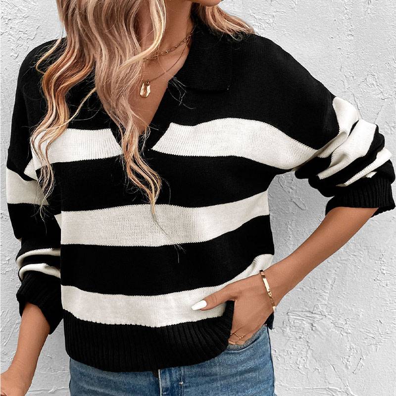 Elegant zebra sweater
