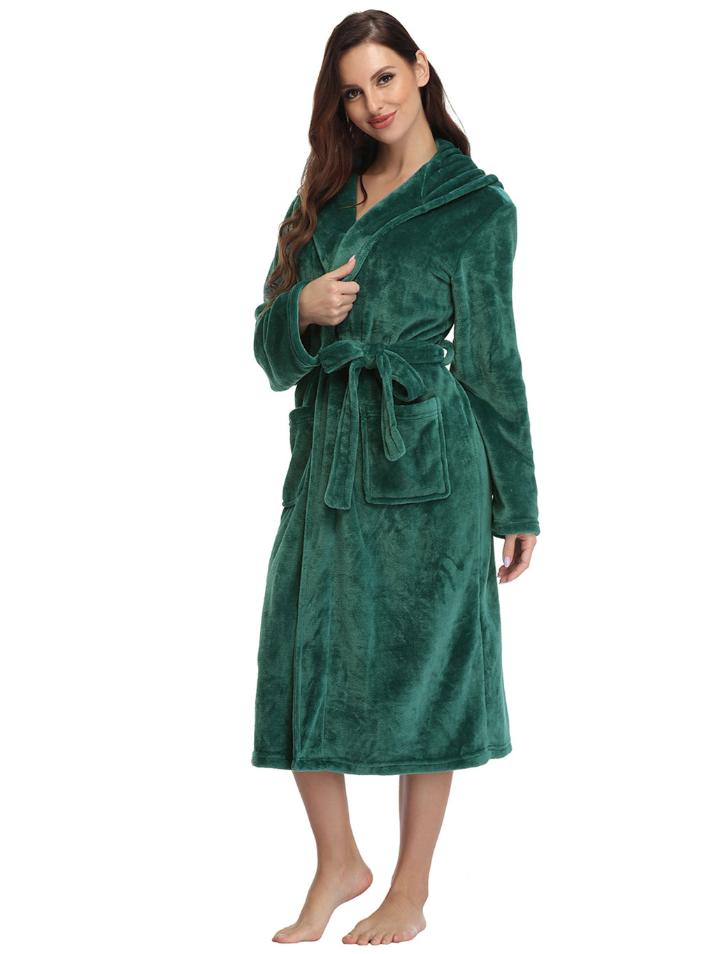 Green Velvet Bathrobe