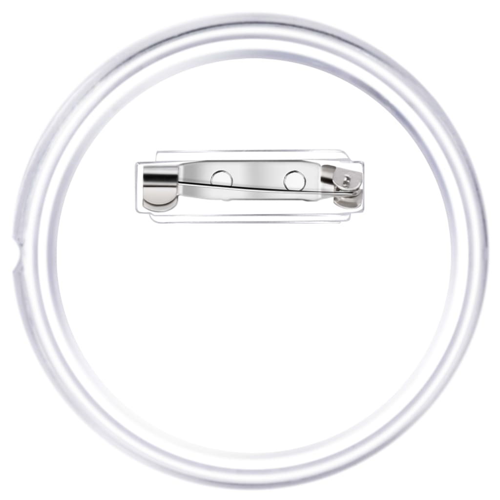 Button Set with Pin, 100 pcs., Acrylic, 58