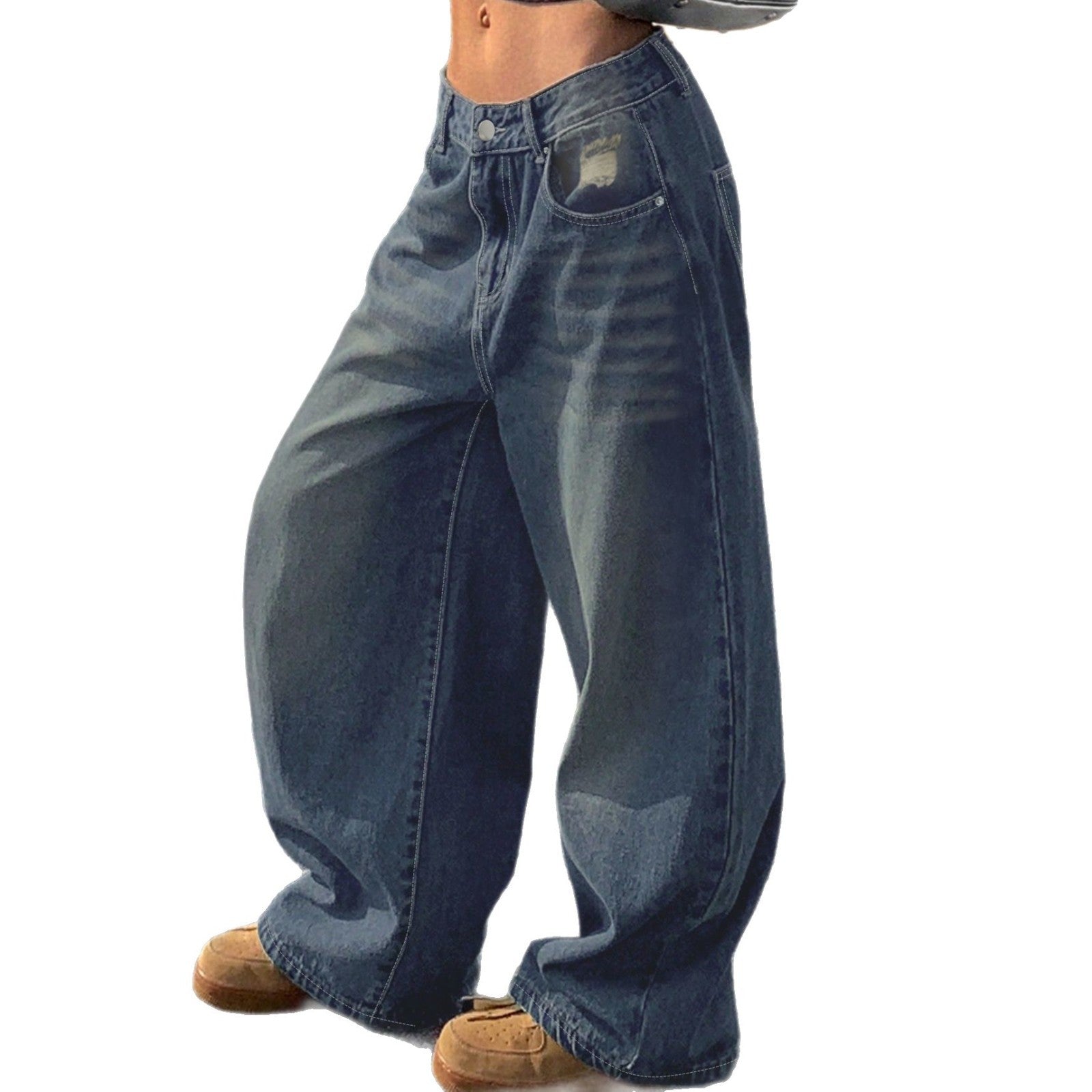 US washed jeans deluxe