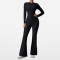 Slim-fit Bare-feel Jumpsuit With A Zipper